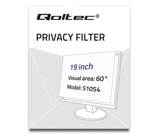 QOLTEC Filtr prywatyzujący 19" | 16:10 51054 - 1243526 - zdjęcie 3